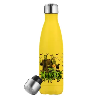 The munsters, Yellow Stainless Steel Metallic Thermos, double-walled, 500ml