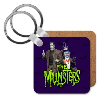 The munsters, Μπρελόκ Ξύλινο τετράγωνο MDF