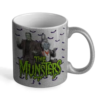 The munsters, Κούπα Ασημένια Glitter που γυαλίζει, κεραμική, 330ml