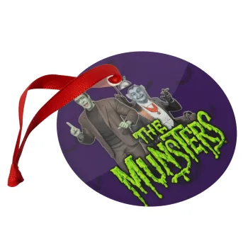 The munsters, Christmas ornament glass 9cm