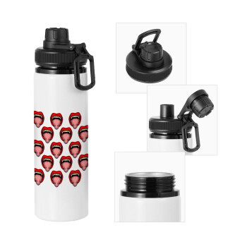 vampire lips, Metal water bottle with safety cap, aluminum 850ml