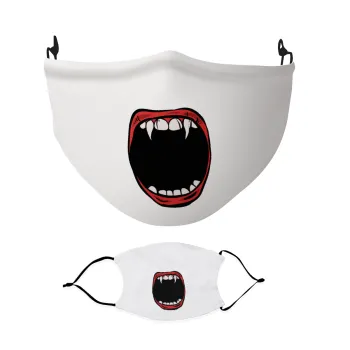 Dracula, Μάσκα υφασμάτινη Ενηλίκων πολλαπλών στρώσεων με υποδοχή φίλτρου