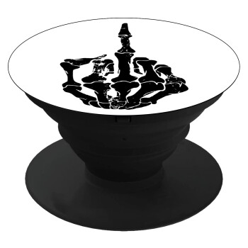 Middle finger, Phone Holders Stand  Black Hand-held Mobile Phone Holder