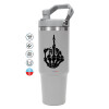 GREY color, 890ml (30oz) stainless Steel Tumbler with Handle