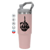 Pink color, 890ml (30oz) stainless Steel Tumbler with Handle