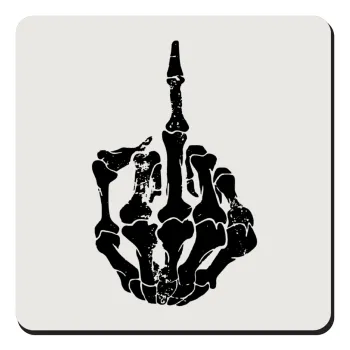 Middle finger, Τετράγωνο μαγνητάκι ξύλινο 9x9cm