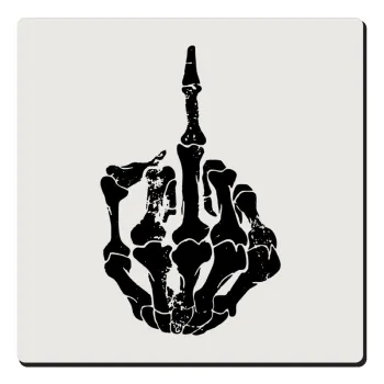 Middle finger, Τετράγωνο μαγνητάκι ξύλινο 6x6cm