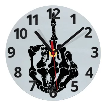 Middle finger, Ρολόι τοίχου γυάλινο (20cm)