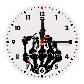 Middle finger, Ρολόι τοίχου ξύλινο (20cm)