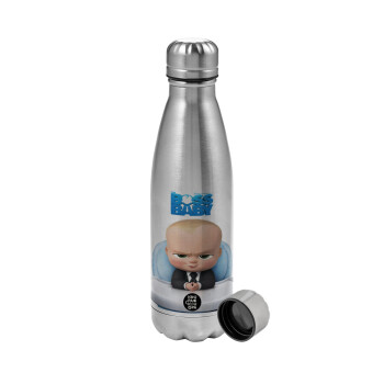 The boss baby, Metallic water bottle, stainless steel, 750ml