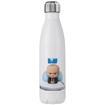 The boss baby, Μεταλλικό παγούρι θερμός (Stainless steel), διπλού τοιχώματος, 750ml