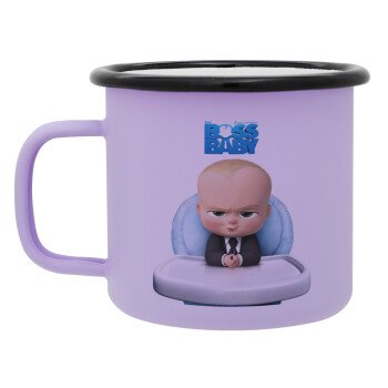 The boss baby, Κούπα Μεταλλική εμαγιέ ΜΑΤ Light Pastel Purple 360ml