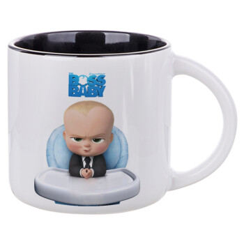The boss baby, Κούπα κεραμική 400ml Λευκή/Μαύρη