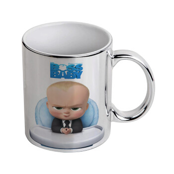The boss baby, Mug ceramic, silver mirror, 330ml