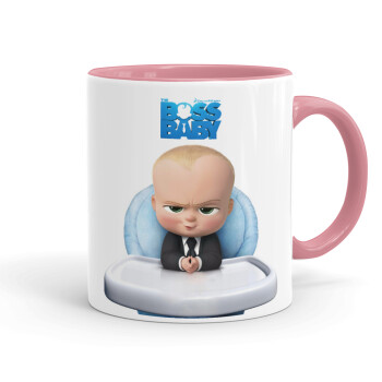 The boss baby, Mug colored pink, ceramic, 330ml
