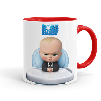 The boss baby, Mug colored red, ceramic, 330ml