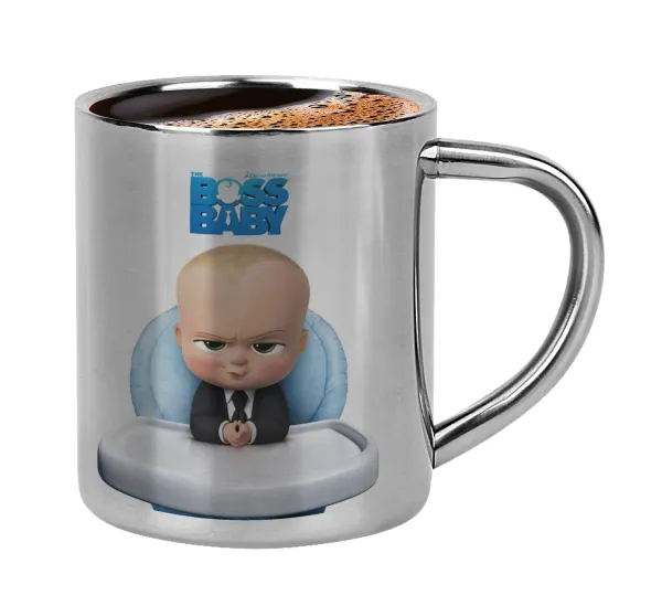 The boss baby — Double-wall metal cup for espresso (220ml)