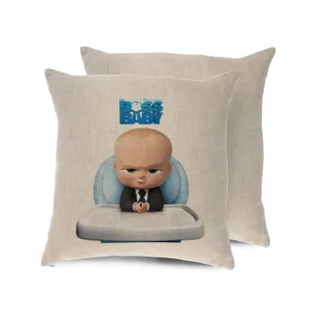 The boss baby, Μαξιλάρι καναπέ ΛΙΝΟ 40x40cm περιέχεται το  γέμισμα