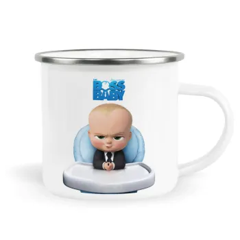 The boss baby, Metallic enamel cup white 360ml