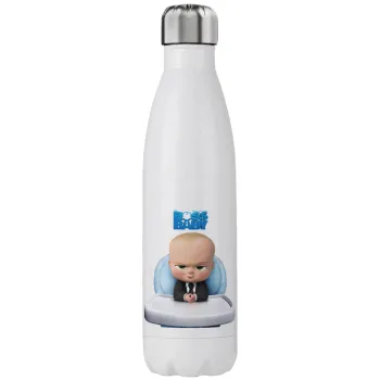 The boss baby, Μεταλλικό παγούρι θερμός (Stainless steel), διπλού τοιχώματος, 750ml