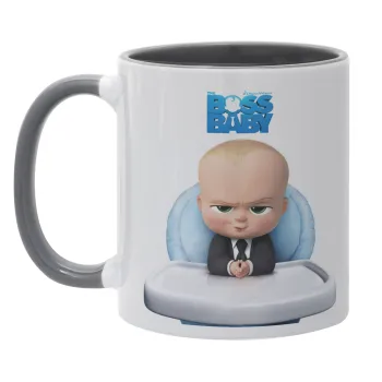 The boss baby, Mug colored grey, ceramic, 330ml