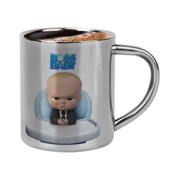 The boss baby, Double-wall metal cup for espresso (220ml)