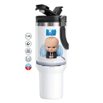 The boss baby, Mega Tumbler με καπάκι, διπλού τοιχώματος (θερμό) 1,2L