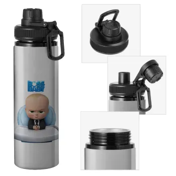 The boss baby, Metallic water bottle with safety cap, 850ml aluminum