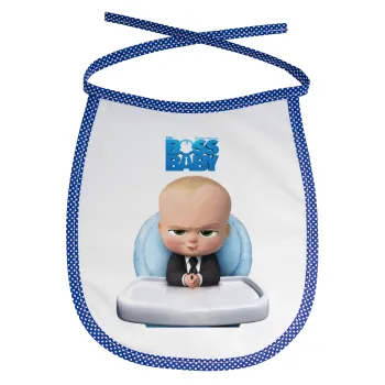 The boss baby, Σαλιάρα μωρού αλέκιαστη με κορδόνι Μπλε