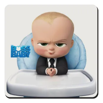 The boss baby, Τετράγωνο μαγνητάκι ξύλινο 9x9cm