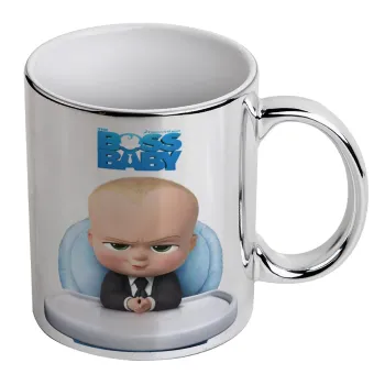 The boss baby, Mug ceramic, silver mirror, 330ml
