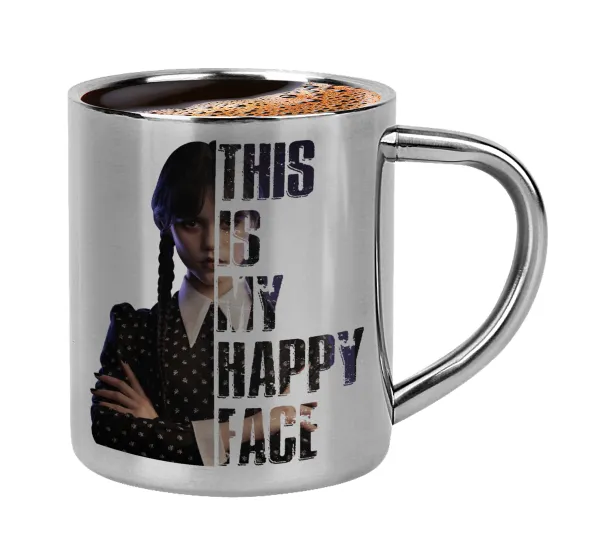 Wednesday — Double-wall metal cup for espresso (220ml)
