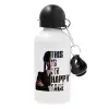 Metal water bottle, White, aluminum 500ml