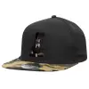 Καπέλο Ενηλίκων Flat Snapback Μαύρο/Παραλλαγή, (100% ΒΑΜΒΑΚΕΡΟ TWILL, ΕΝΗΛΙΚΩΝ, UNISEX, ONE SIZE)