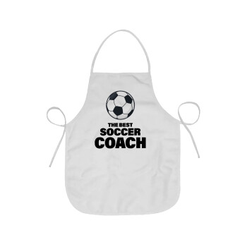 The best soccer Coach, Ποδιά Σεφ Ολόσωμη κοντή Ενηλίκων (63x75cm)