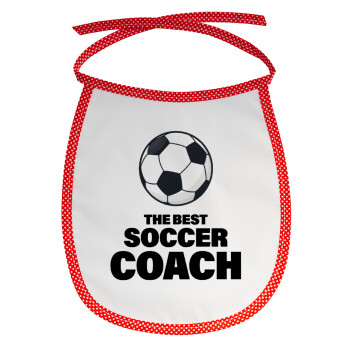 The best soccer Coach, Σαλιάρα μωρού αλέκιαστη με κορδόνι Κόκκινη