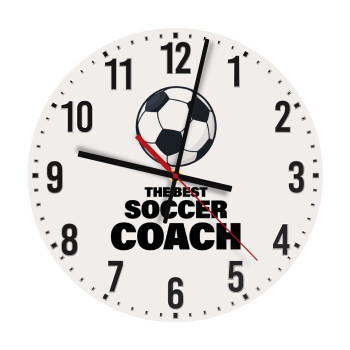 The best soccer Coach, Ρολόι τοίχου ξύλινο (30cm)