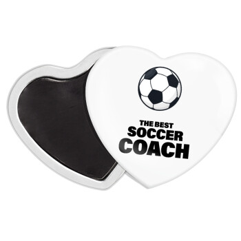 The best soccer Coach, Μαγνητάκι καρδιά (57x52mm)