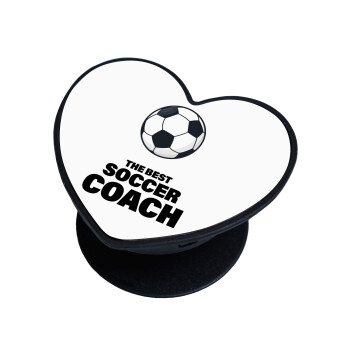 The best soccer Coach, Phone Holders Stand  καρδιά Μαύρο Βάση Στήριξης Κινητού στο Χέρι
