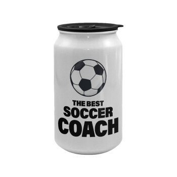 The best soccer Coach, Κούπα ταξιδιού μεταλλική με καπάκι (tin-can) 500ml