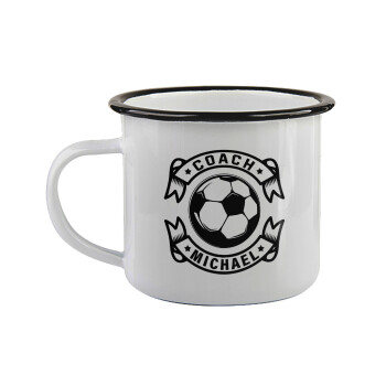 Soccer coach, Κούπα εμαγιέ με μαύρο χείλος 360ml