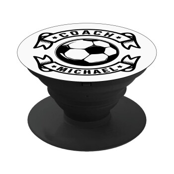 Soccer coach, Phone Holders Stand  Black Hand-held Mobile Phone Holder