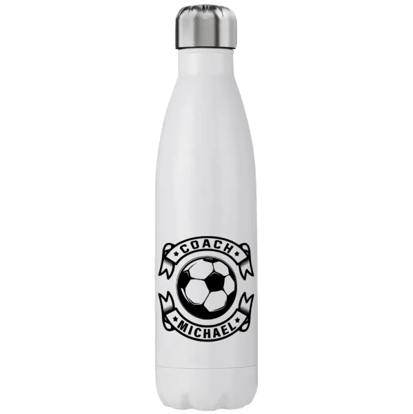 Soccer coach — Μεταλλικό παγούρι θερμός (Stainless steel), διπλού τοιχώματος, 750ml