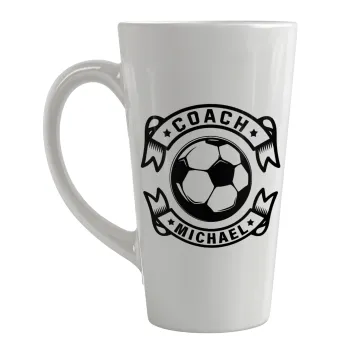 Soccer coach, Κούπα κωνική Latte Μεγάλη, κεραμική, 450ml