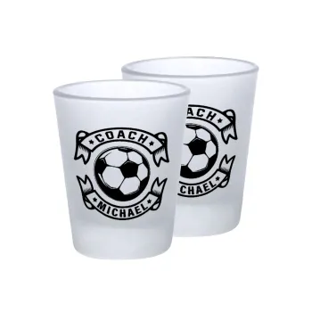 Soccer coach, Σφηνοπότηρα γυάλινα 45ml του πάγου (2 τεμάχια)