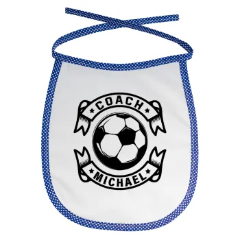 Soccer coach, Σαλιάρα μωρού αλέκιαστη με κορδόνι Μπλε