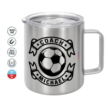 Soccer coach, Mug Stainless steel double wall 300ml