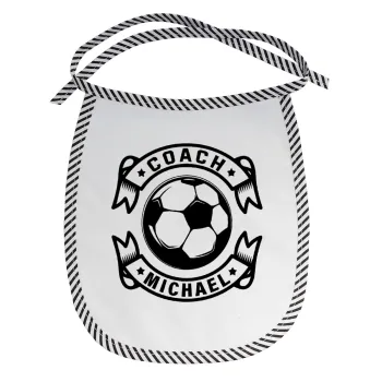 Soccer coach, Σαλιάρα μωρού αλέκιαστη με κορδόνι Μαύρη