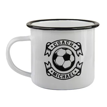Soccer coach, Κούπα εμαγιέ με μαύρο χείλος 360ml