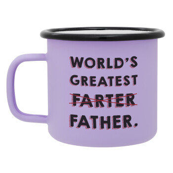 World's greatest farter, Κούπα Μεταλλική εμαγιέ ΜΑΤ Light Pastel Purple 360ml